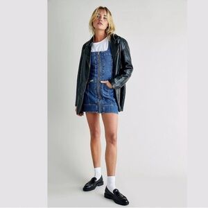 NWOT Free People Denim Mini Johnny Dress Size 0